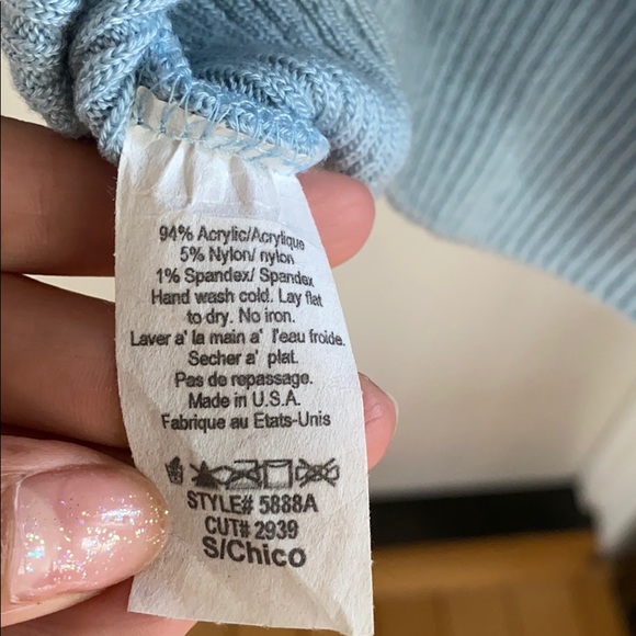 Baby Blue netted tank top - Picture 4 of 5